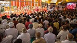Devotees gathered for the murti-pratishtha mahapuja for various BAPS mandirs in India