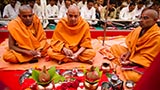  Sadhus perform pratishtha mahapuja