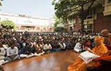  Devotees doing darshan of Swamishri
