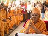  Swamishri engrossed in darshan