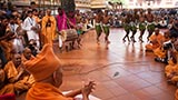  Tribal youths perform a tribal dance