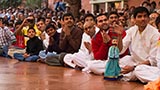  Devotees doing darshan of Swamishri