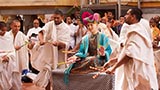  Sadhus and parshads rejoice before Bhagwan Swaminarayan (Utsav murti)