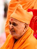  Swamishri in a divine, jovial  mood