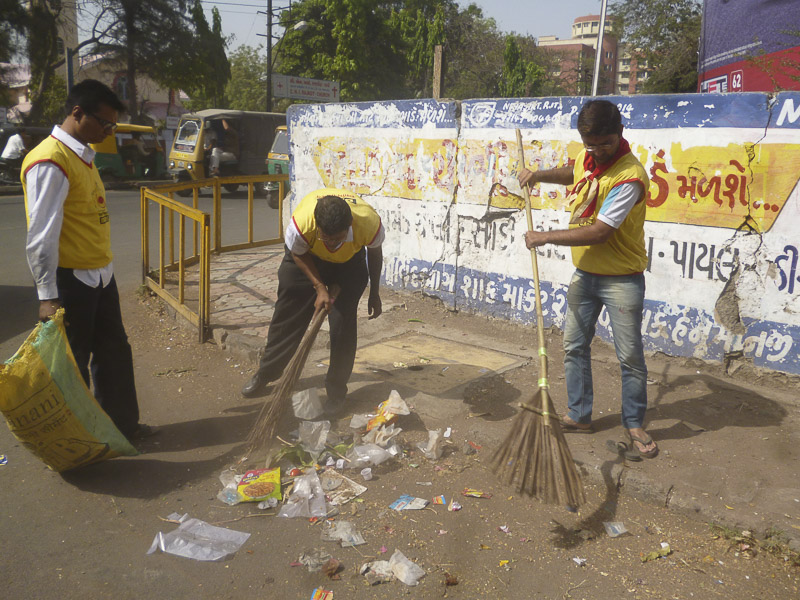 BAPS Cleanliness Drive, Rajkot