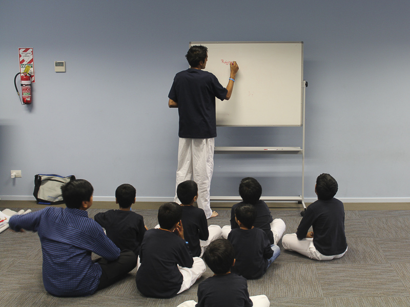 A presentation during the session 