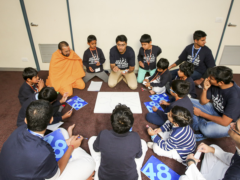 Children in group sessions 