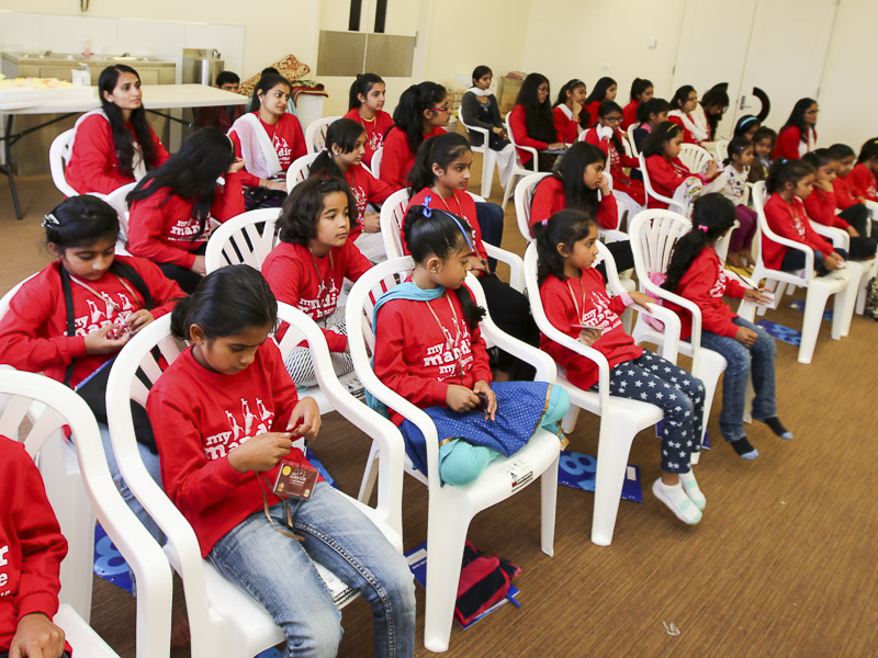 Children during the shibir