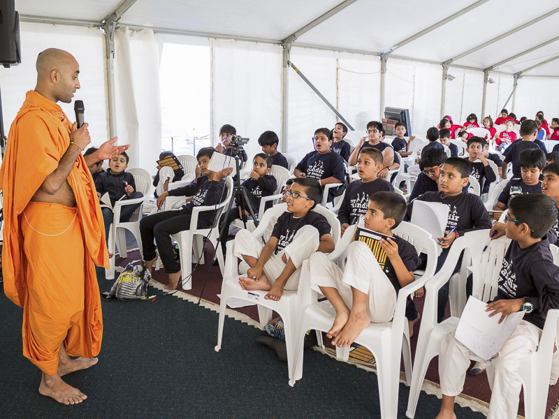 A presentation during the shibir