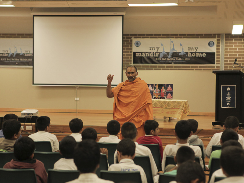 A presentation during the shibir
