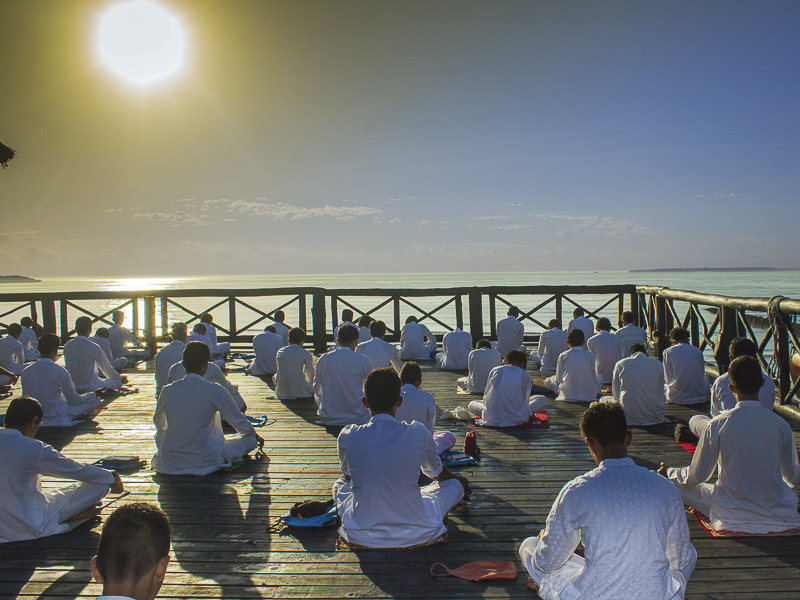 East Africa Kishore Winter Camp 2015, Dar-es-Salaam, Tanzania - Samuh Puja