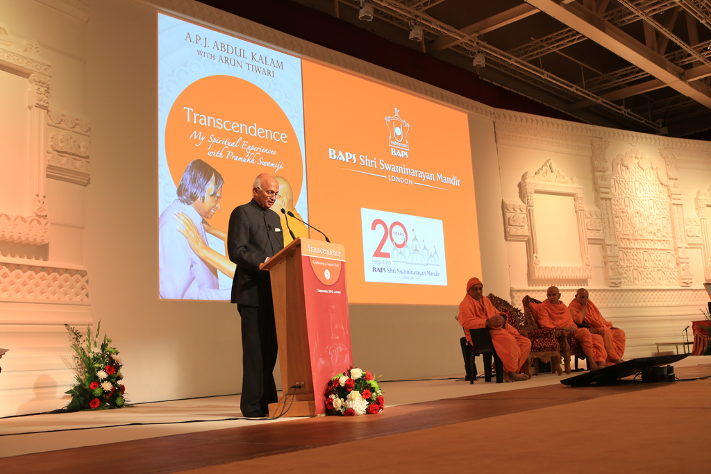 The High Commissioner of India to the UK, HE Ranjan Mathai, paying tribute to Dr APJ Abdul Kalam and 'Transcendence'