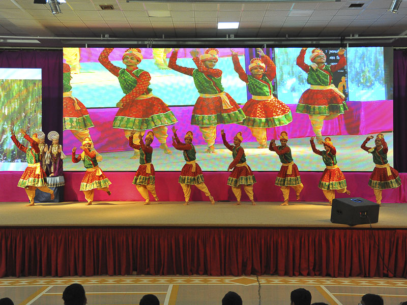 A cultural dance by youths