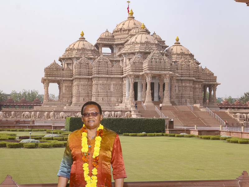 H.E. Mme. Mathato Mosisili, Lesotho, at Swaminarayan Akshardham Mandir, New Delhi