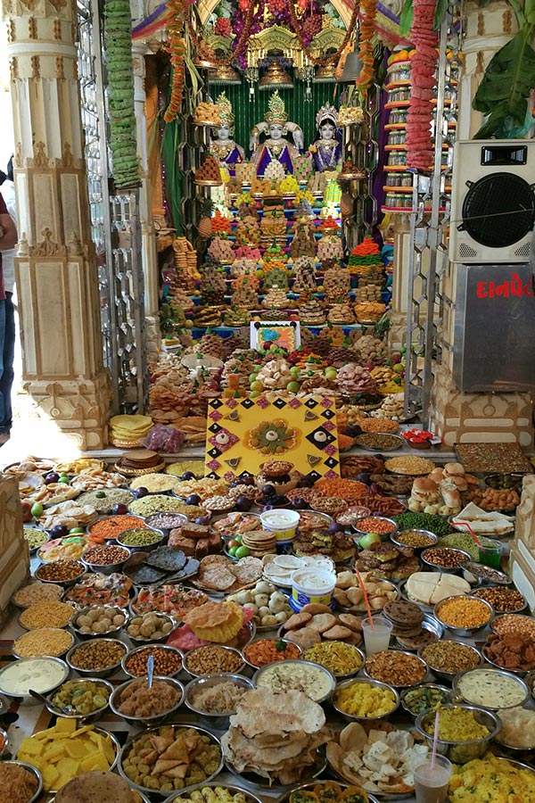 Annakut Celebration at BAPS Shri Swaminarayan Mandir, Bochasan