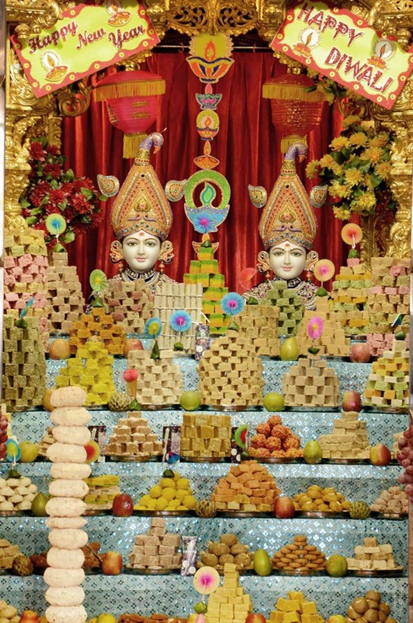 Annakut Celebration at BAPS Shri Swaminarayan Mandir, Limbdi
