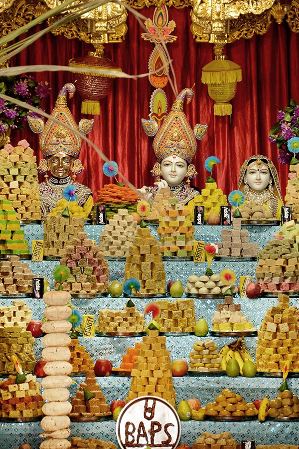 Annakut Celebration at BAPS Shri Swaminarayan Mandir, Limbdi