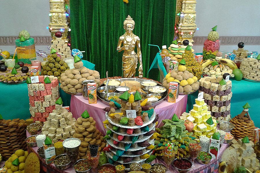 Annakut Celebration at BAPS Shri Swaminarayan Mandir, Bhavnagar