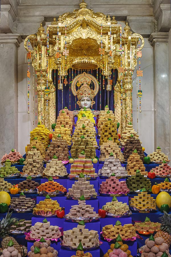 Annakut Celebration at BAPS Shri Swaminarayan Mandir, Delhi