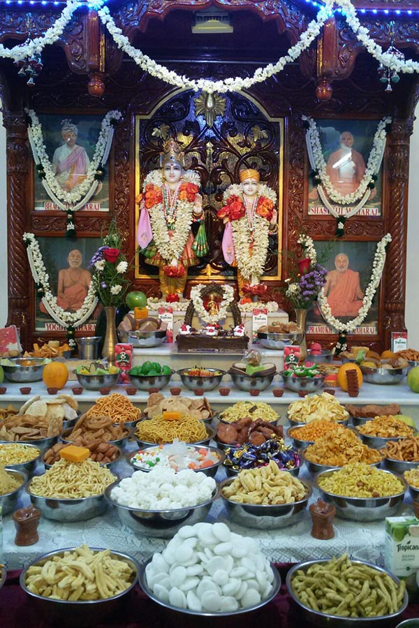 Annakut Celebration at BAPS Shri Swaminarayan Mandir, Pondicherry
