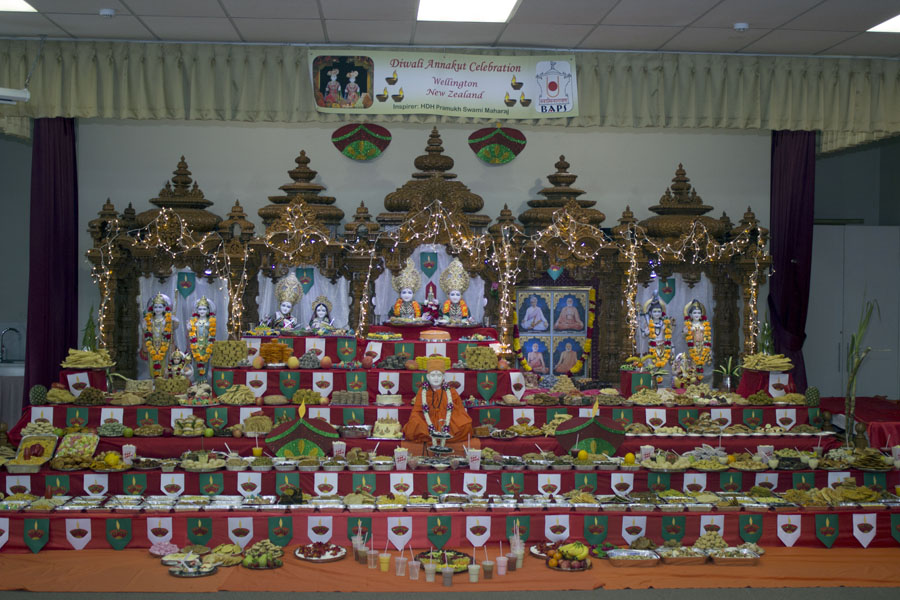 Annakut Celebration at BAPS Shri Swaminarayan Mandir, Wellington