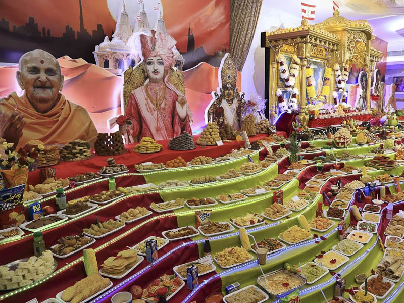 Annakut Celebration at BAPS Shri Swaminarayan Mandir, Dubai