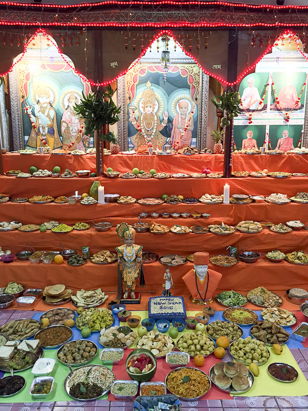 Annakut Celebration at BAPS Shri Swaminarayan Mandir, Limbe