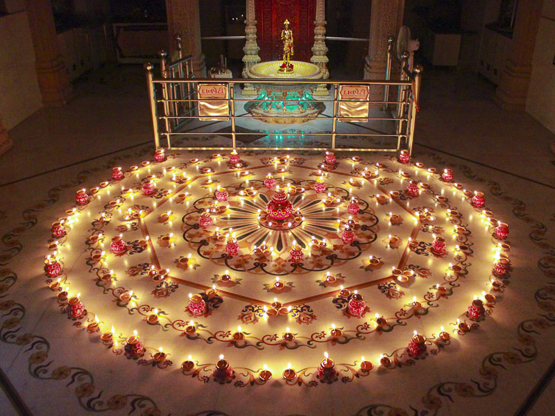 Annakut Celebration at BAPS Shri Swaminarayan Mandir, Mahesana