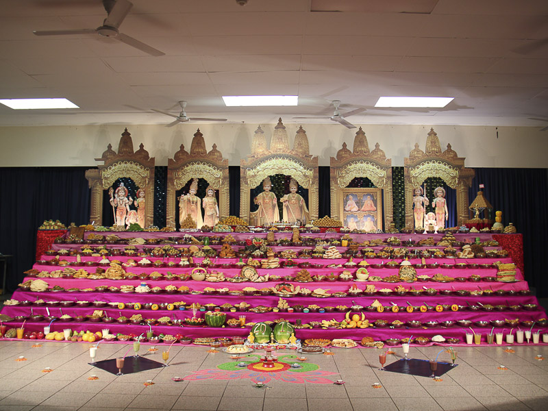 Annakut Celebration at BAPS Shri Swaminarayan Mandir, Darwin