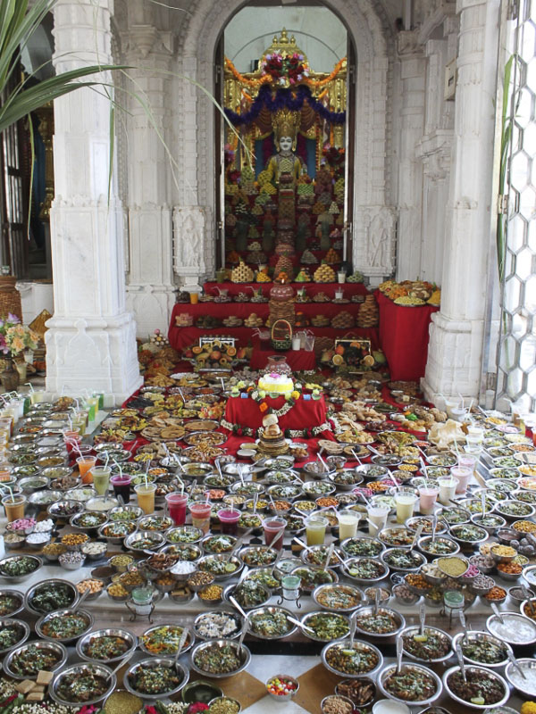 Annakut Celebration at BAPS Shri Swaminarayan Mandir, Gadhada