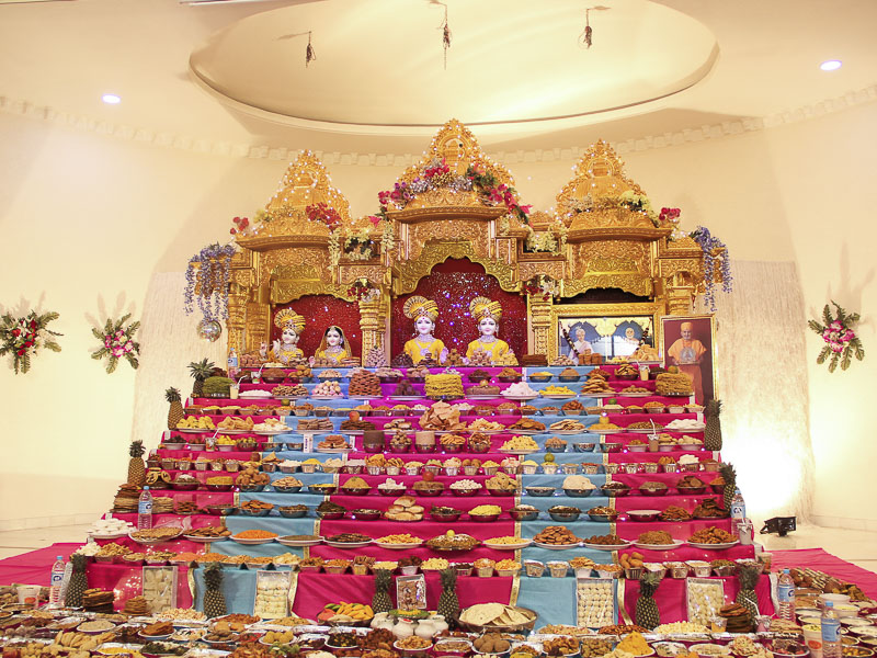 Annakut Celebration at BAPS Shri Swaminarayan Mandir, Udaipur