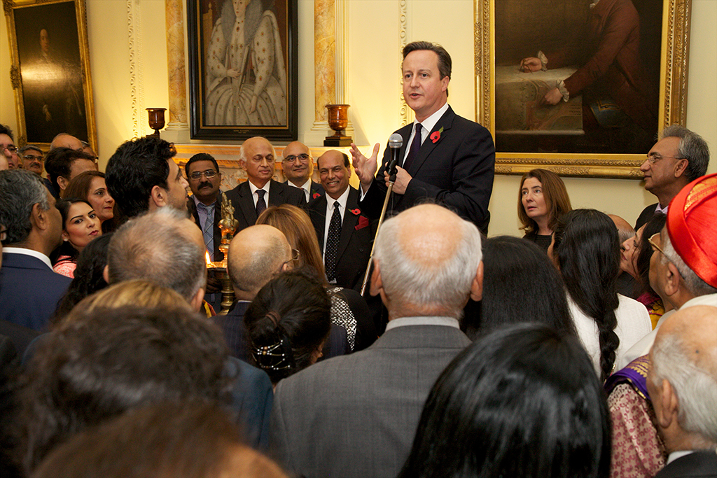 Prime Minister David Cameron addressed those gathered for the Diwali Celebrations at 10 Downing Street