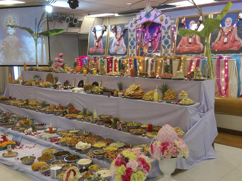 Annakut Celebration at BAPS Shri Swaminarayan Mandir, Bangkok