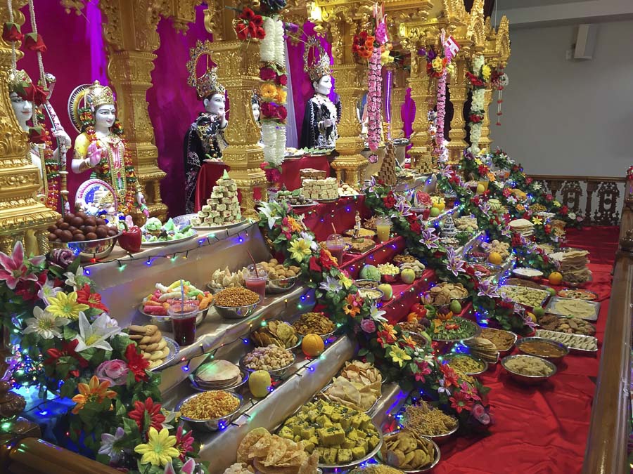 Annakut Celebration at BAPS Shri Swaminarayan Mandir, Rotorua