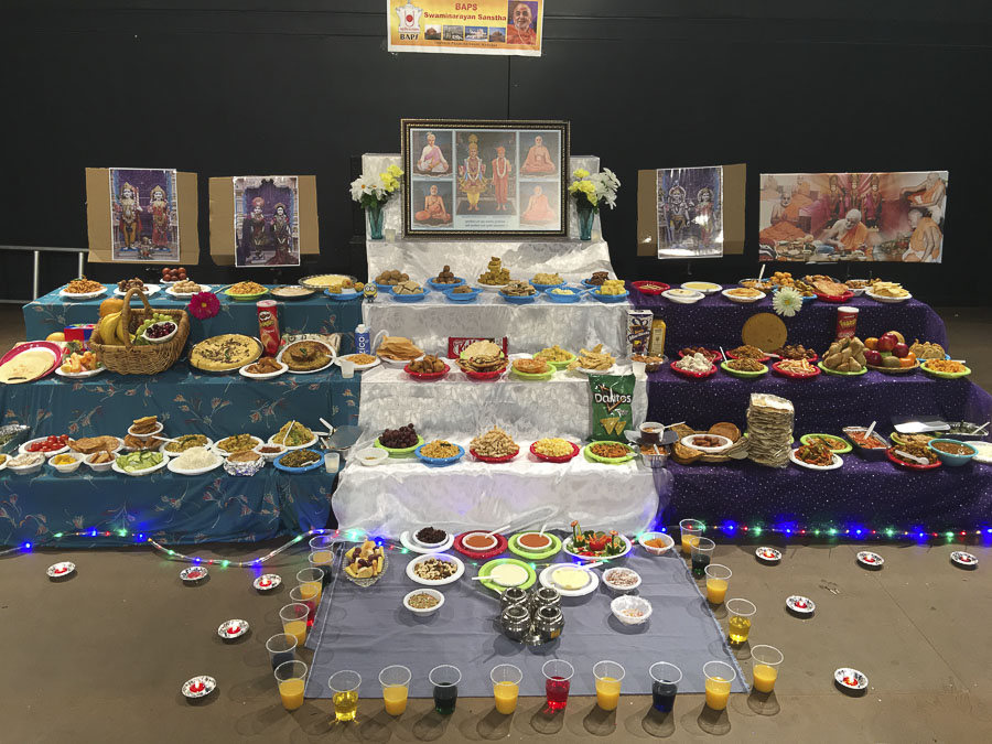 Annakut Celebration at BAPS Shri Swaminarayan Mandir, Gladstone