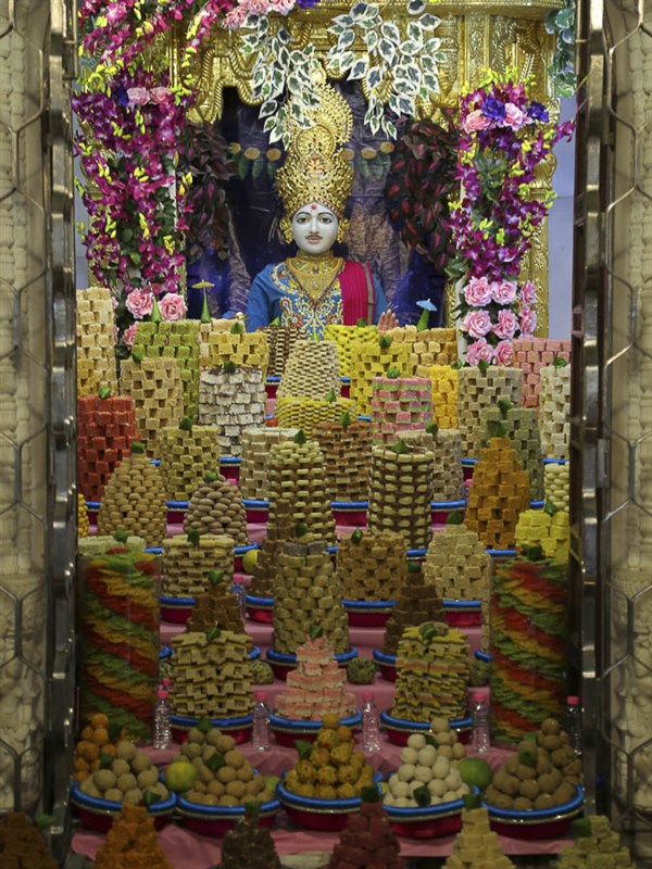 Annakut Celebration at BAPS Shri Swaminarayan Mandir, Rajkot