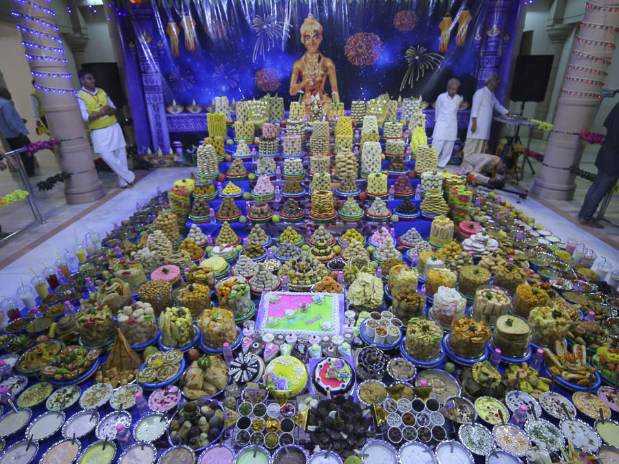 Annakut Celebration at BAPS Shri Swaminarayan Mandir, Rajkot