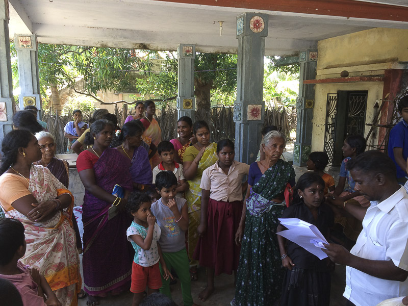 Flood Relief Work by BAPS in villages near Chennai, 12 December 2015