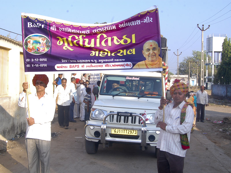 Murti-Pratishtha Mahotsav, Amblash - Gir, India