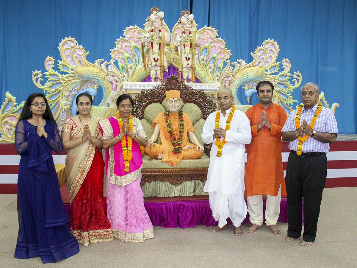 Sadhak with his parents and family members