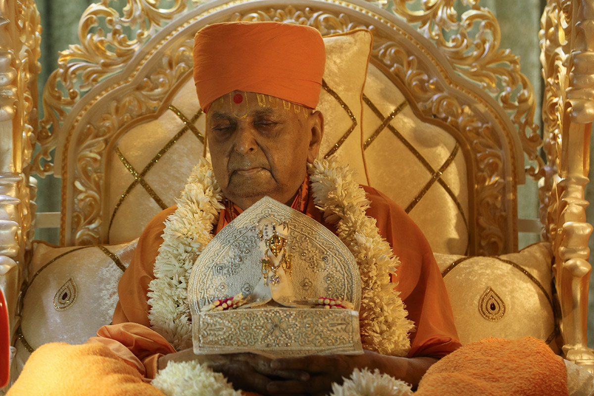 HH Pramukh Swami Maharaj, 13 August 2016, Sarangpur
