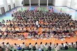 Students participating in Drawing Competition