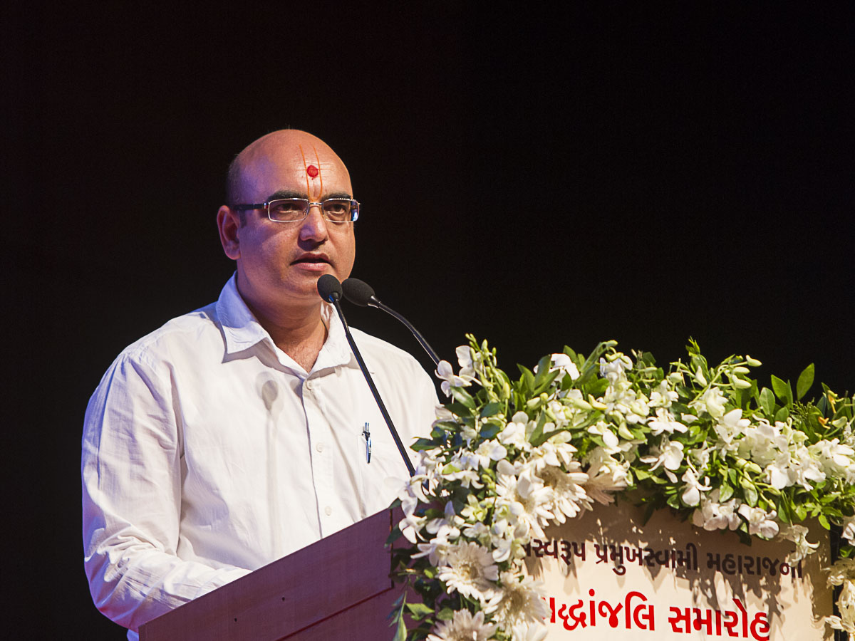 Master of Ceremonies, Shri Jayesh Mandanka