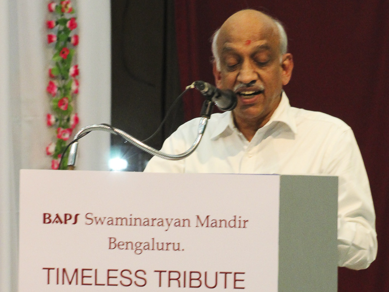 Tribute Assembly in Honor of HH Pramukh Swami Maharaj, Bangalore