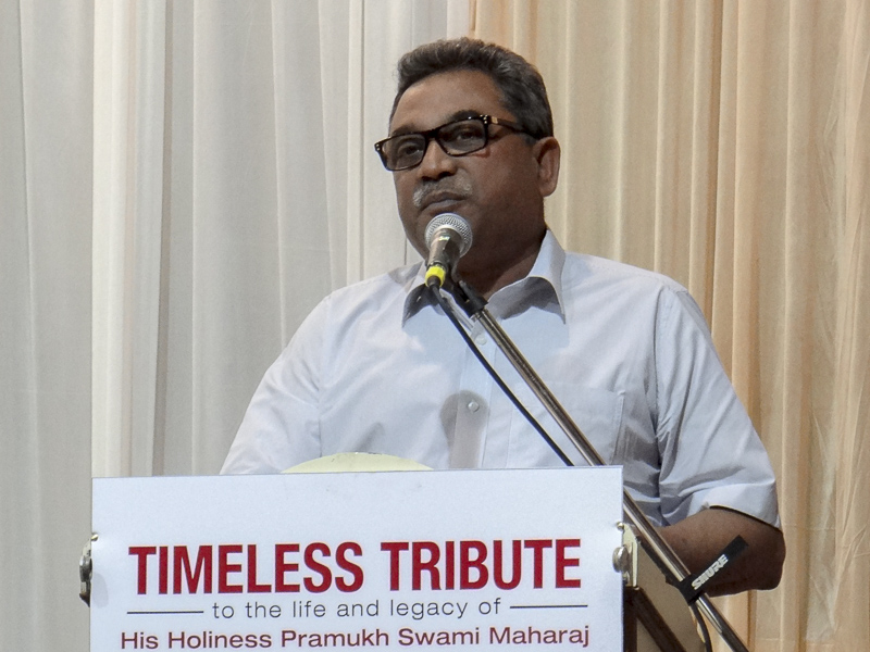 Shri Bharat Kamte addresses the assembly