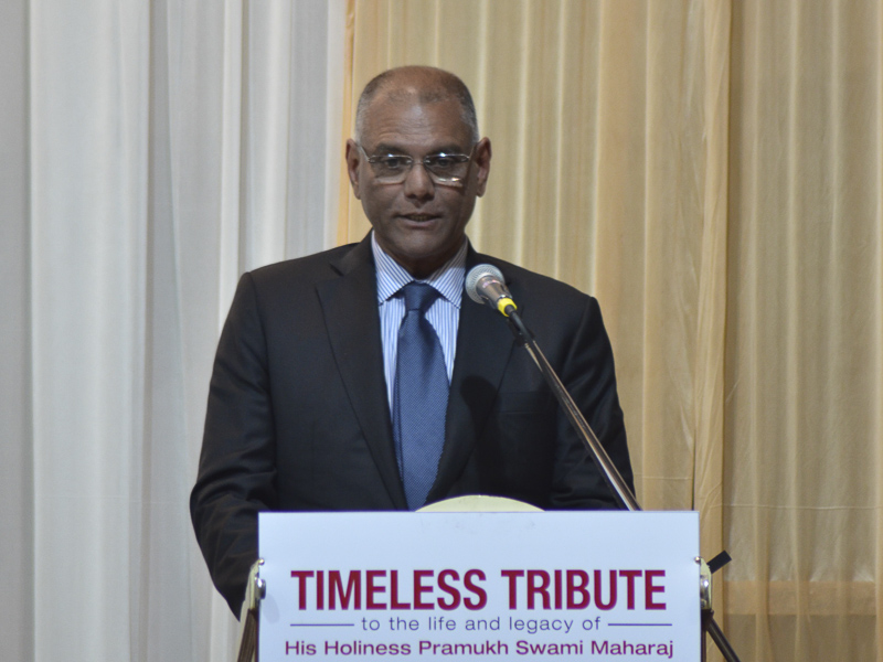 Shri George Johan addresses the assembly