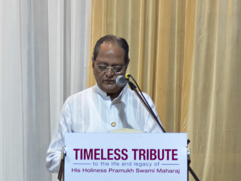 Dr. N. R. Dave addresses the assembly