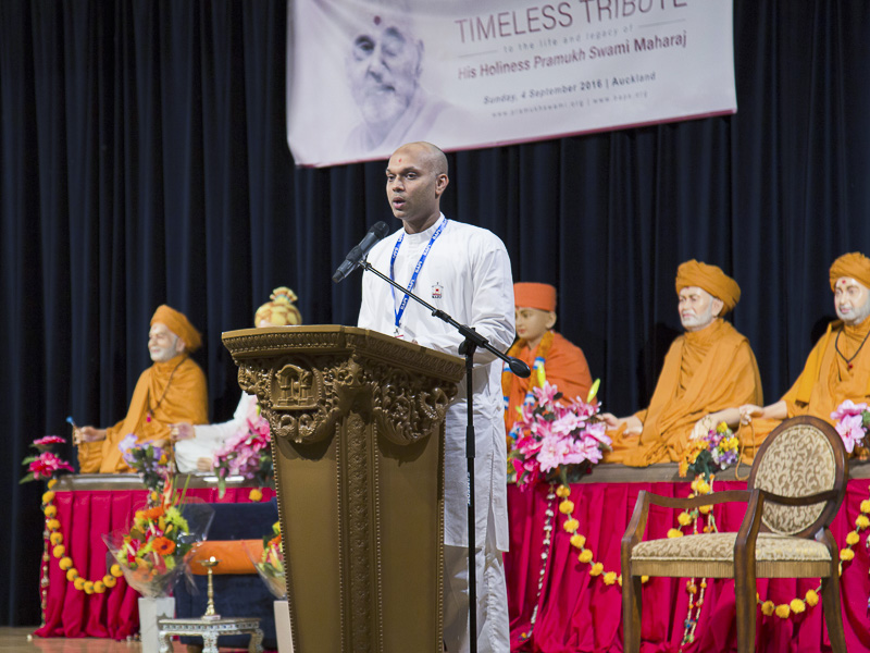 Tribute Assembly in Honor of HH Pramukh Swami Maharaj, Auckland