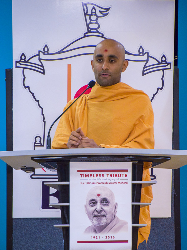 Tribute Assembly in Honor of HH Pramukh Swami Maharaj, Canberra
