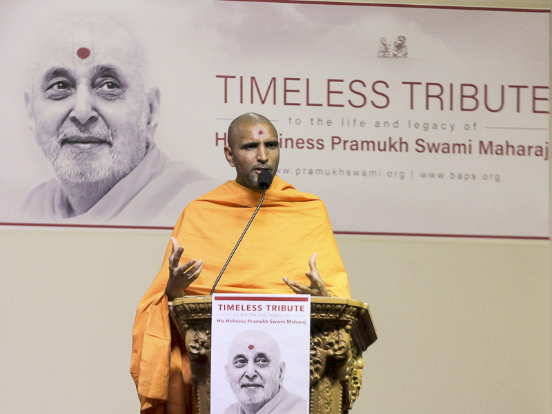 Tribute Assembly in Honor of HH Pramukh Swami Maharaj, Sydney
